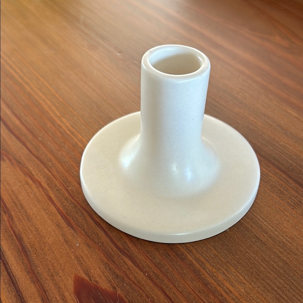 Floral Society Daily Taper Candle Holder Matte White